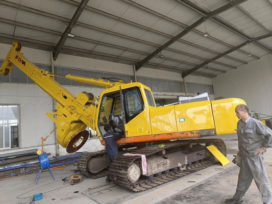 7m ISO9001 38T Hidrolik Kazık Makinesi Rig Düşük Tavan